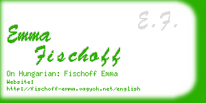 emma fischoff business card